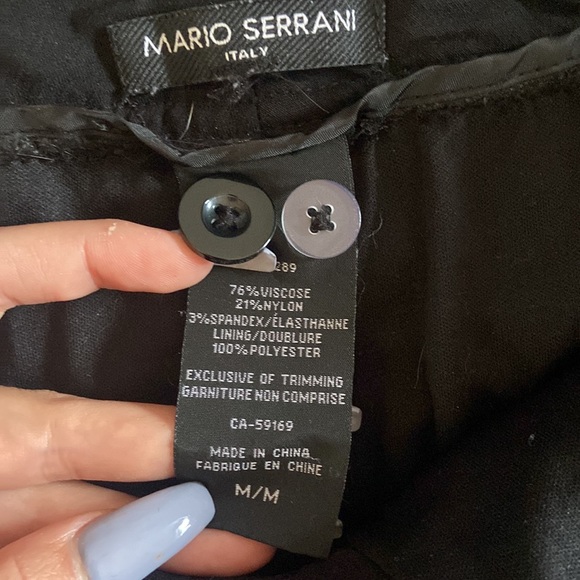 Mario Serrani mid rise black skirt - Picture 3 of 3